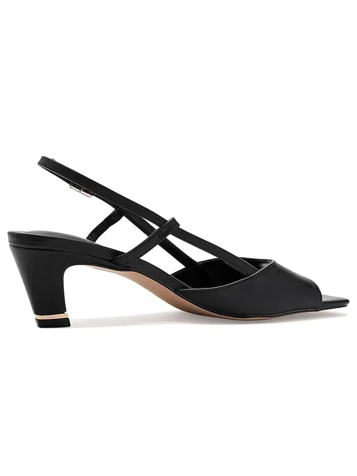 Туфли-лодочки на каблуке Anna Kenneth Cole New York, Leopard Suede — изображение 3 из 4, черный