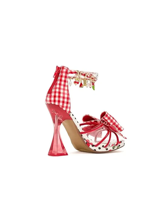 Туфли на каблуке Margret Blue by Betsey Johnson — изображение 3 из 4, красный мульти