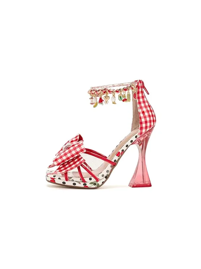 Туфли на каблуке Margret Blue by Betsey Johnson — изображение 4 из 4, красный мульти