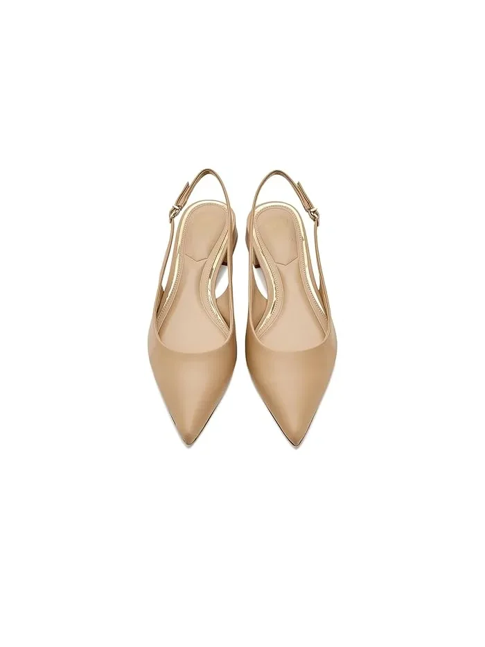 Туфли-мюли с ремешком Valiey Vince Camuto — изображение 2 из 4, бежевый
