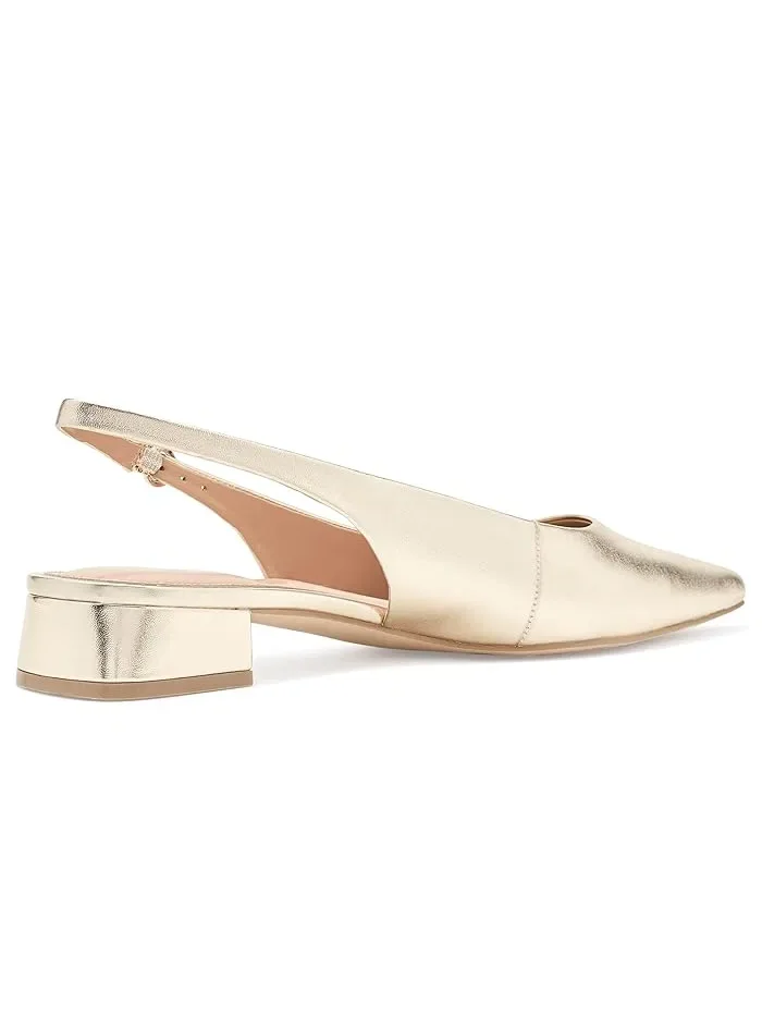 Туфли-мюли Valiey с ремешком на щиколотке Vince Camuto — изображение 3 из 4, золотистый