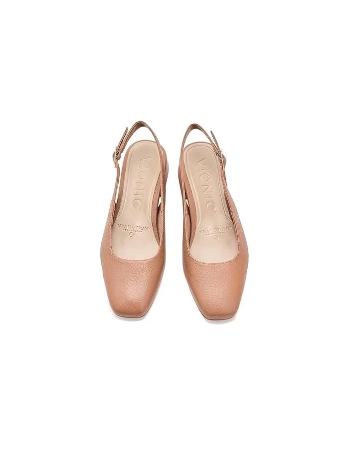Туфли на каблуке Reyes VIONIC, Mocha Mousee Leather — изображение 2 из 4, муссовый