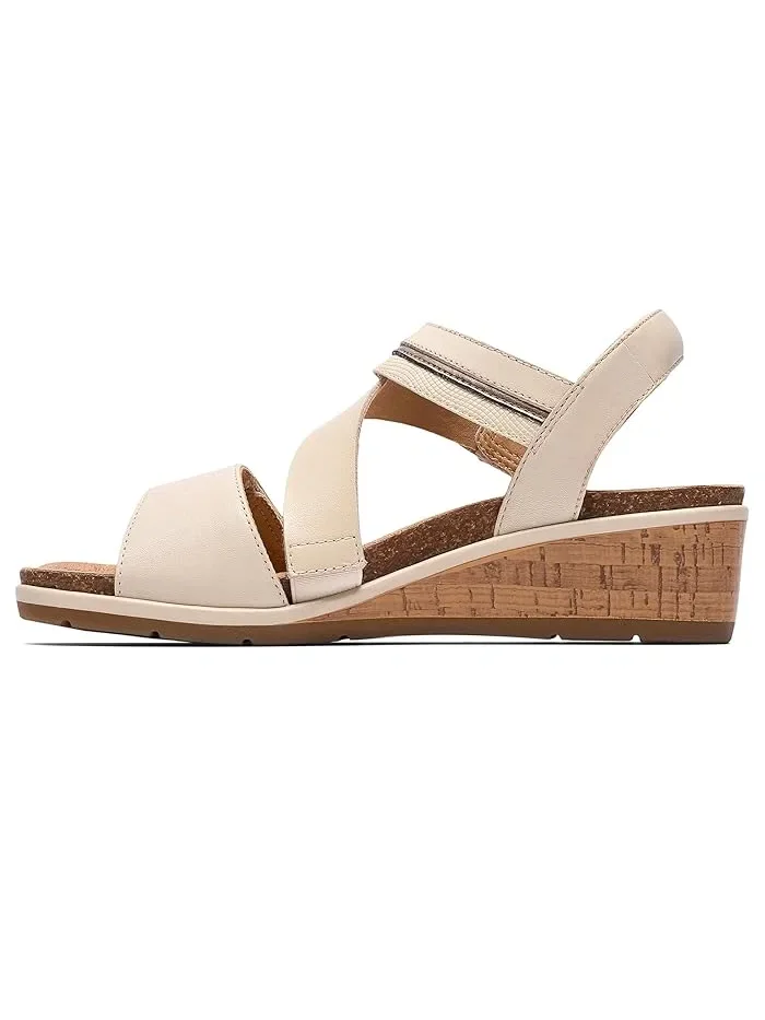Туфли на танкетке Kacha Wave Clarks — изображение 4 из 4, кремовый