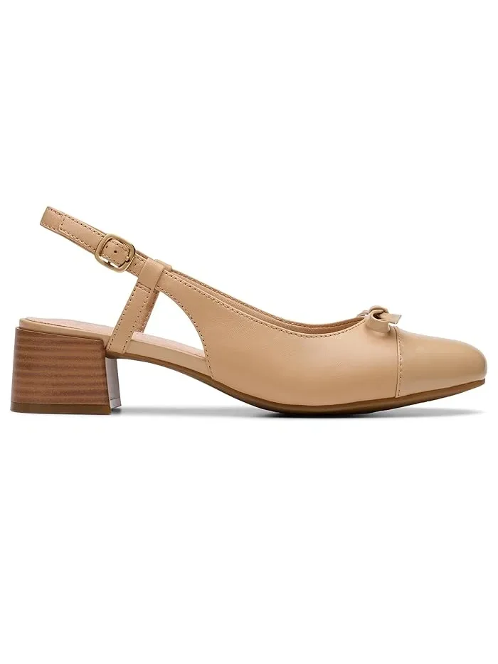 Туфли на каблуке Iridessa Sling Clarks — изображение 3 из 4, бежевый