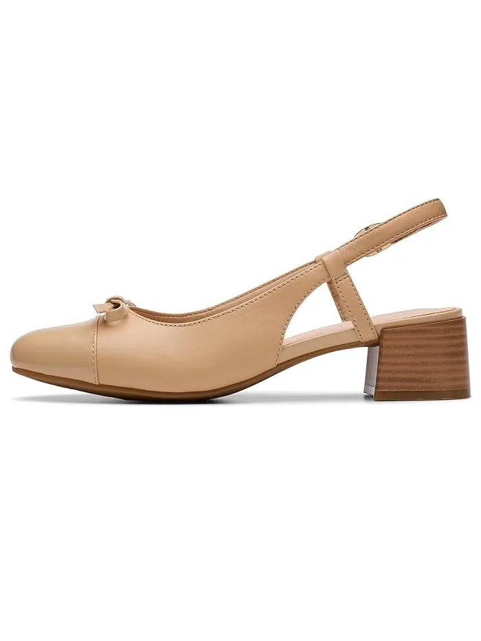 Туфли на каблуке Iridessa Sling Clarks — изображение 4 из 4, бежевый