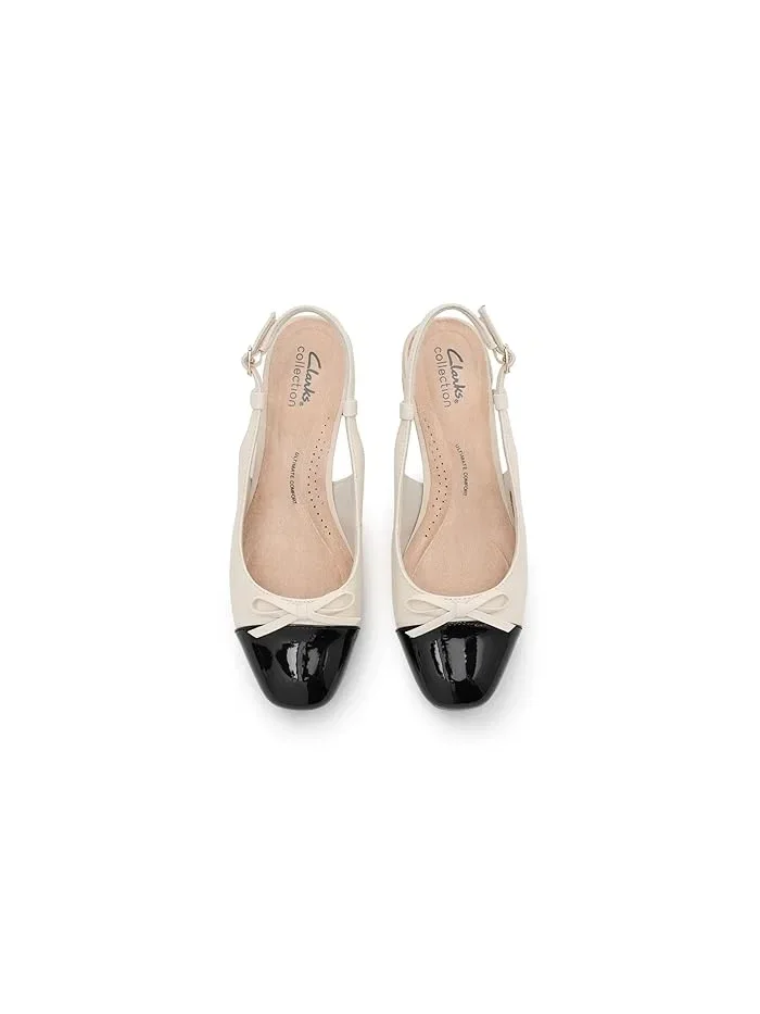 Туфли на каблуке с бантом Iridessa Sling Clarks — изображение 2 из 4, кремовый мульти