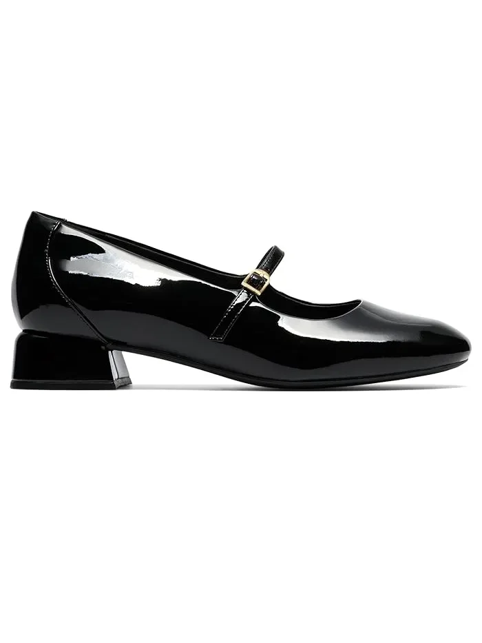 Туфли на каблуке черные лаковые Daiss 30 Bar Clarks — изображение 3 из 4, черный