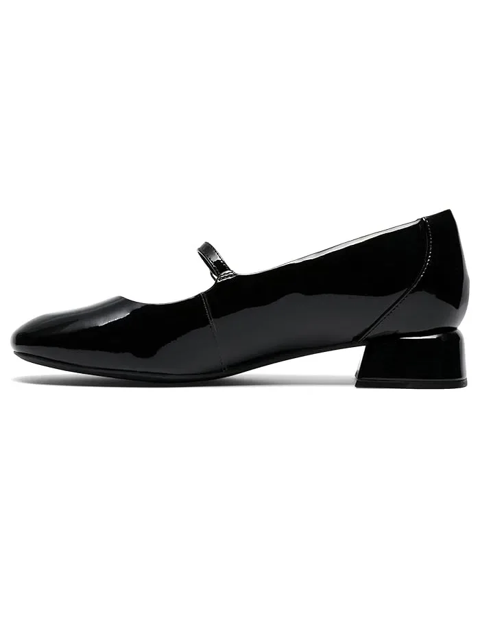 Туфли на каблуке черные лаковые Daiss 30 Bar Clarks — изображение 4 из 4, черный