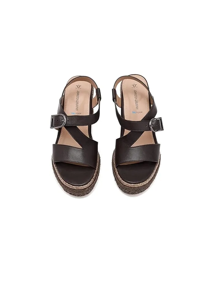 Туфли на каблуке Addison Asymmetrical Wedge Johnston & Murphy — изображение 2 из 4, темный коричневый