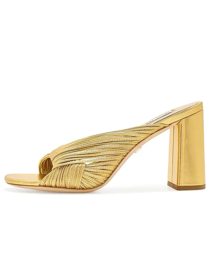 Туфли на каблуке Winslow Badgley Mischka — изображение 4 из 4, золотистый металлик