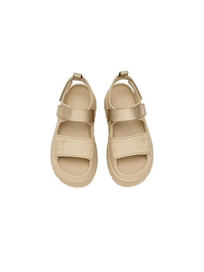 Туфли с тиснением под крокодила Goldenglow Embossed UGG — изображение 2 из 4, горчичный