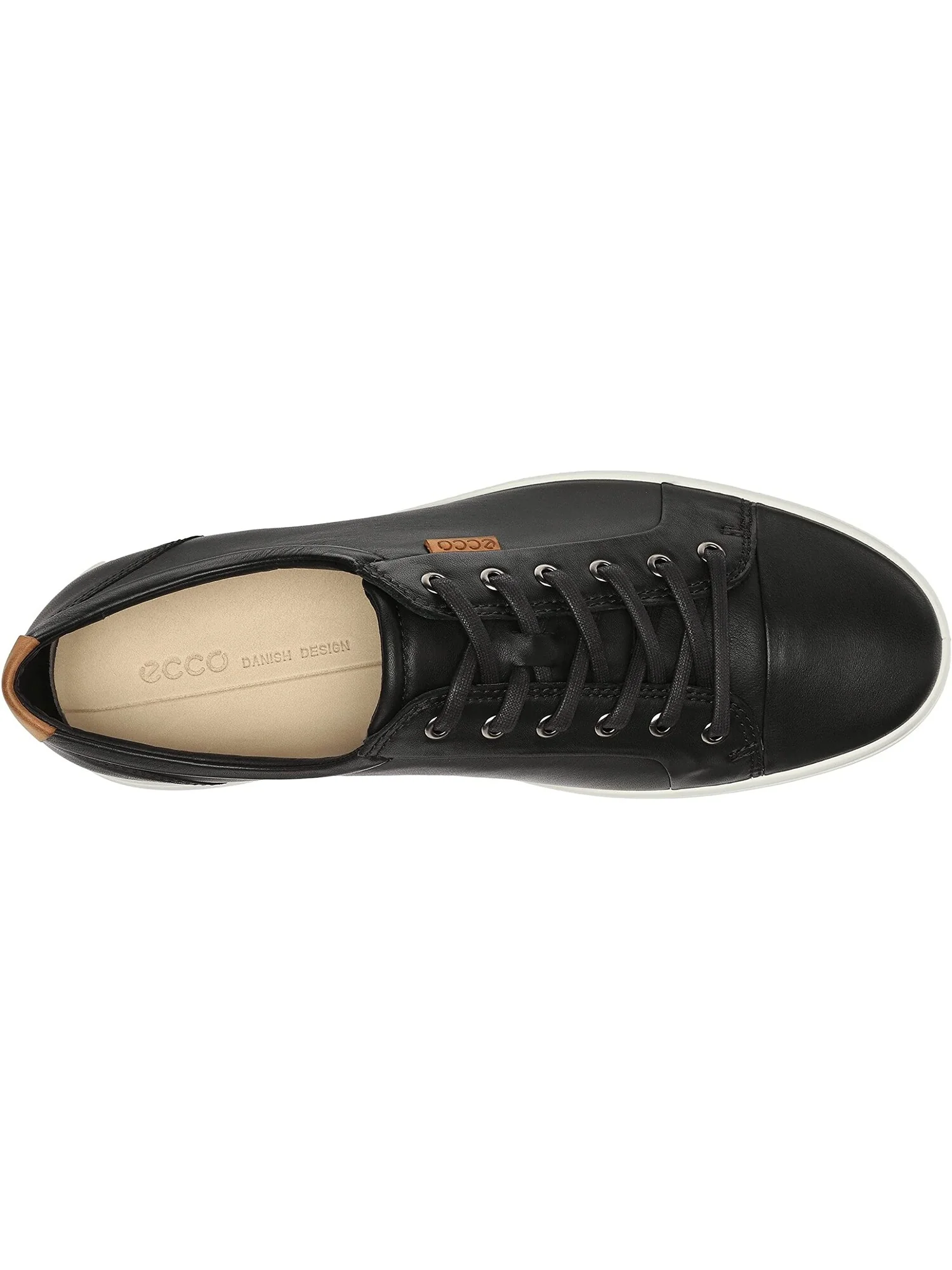 Кроссовки ECCO Soft 7 Sneaker, кожаные — черный