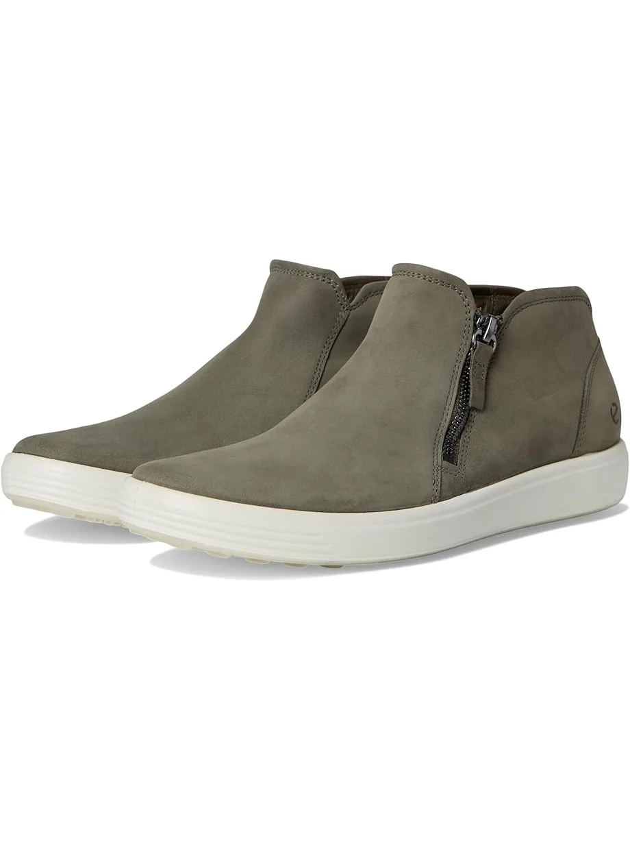 Ботильоны ECCO Soft 7 Low Cut Zip Bootie, женские, нубук