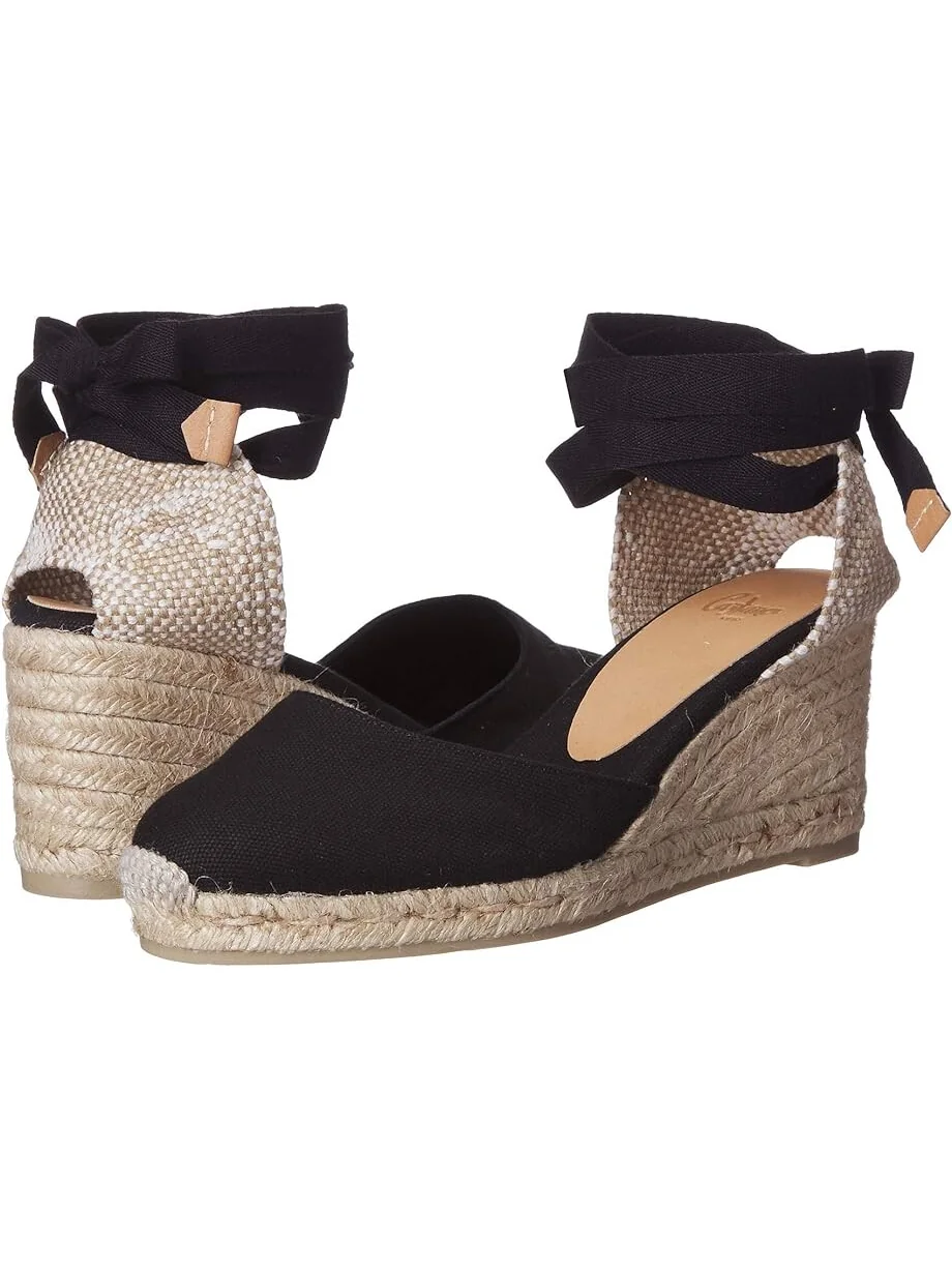 Эспадрильи CASTANER Carina 60mm Wedge — черный
