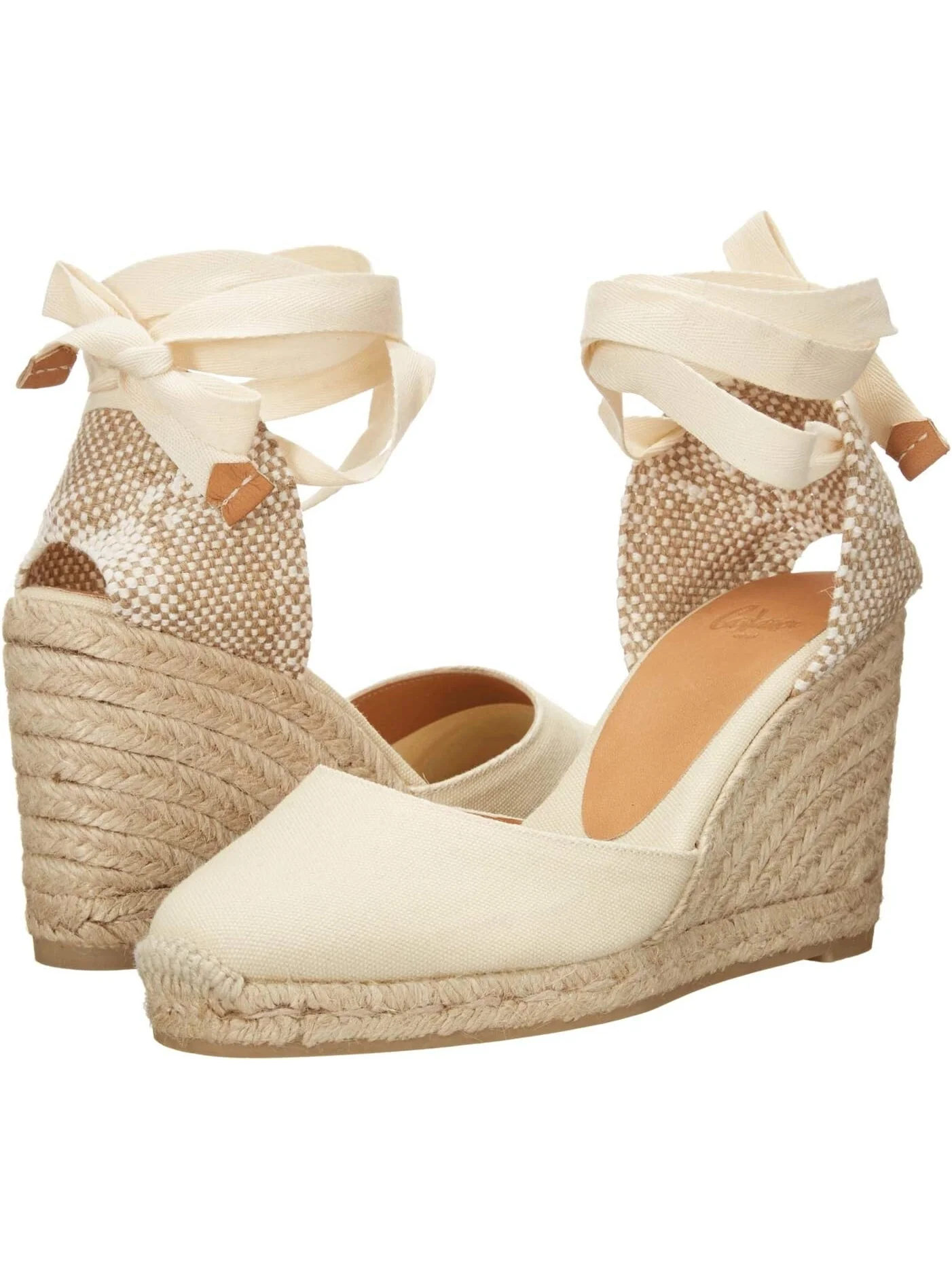 Эспадрильи CASTANER Carina 80 Wedge — белый