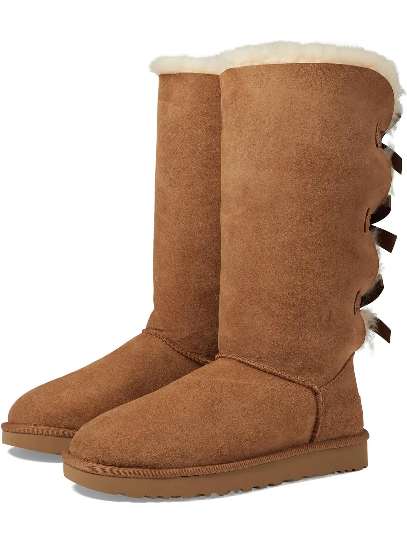 Ботинки UGG Bailey Bow Tall II — изображение 1 из 5, орех