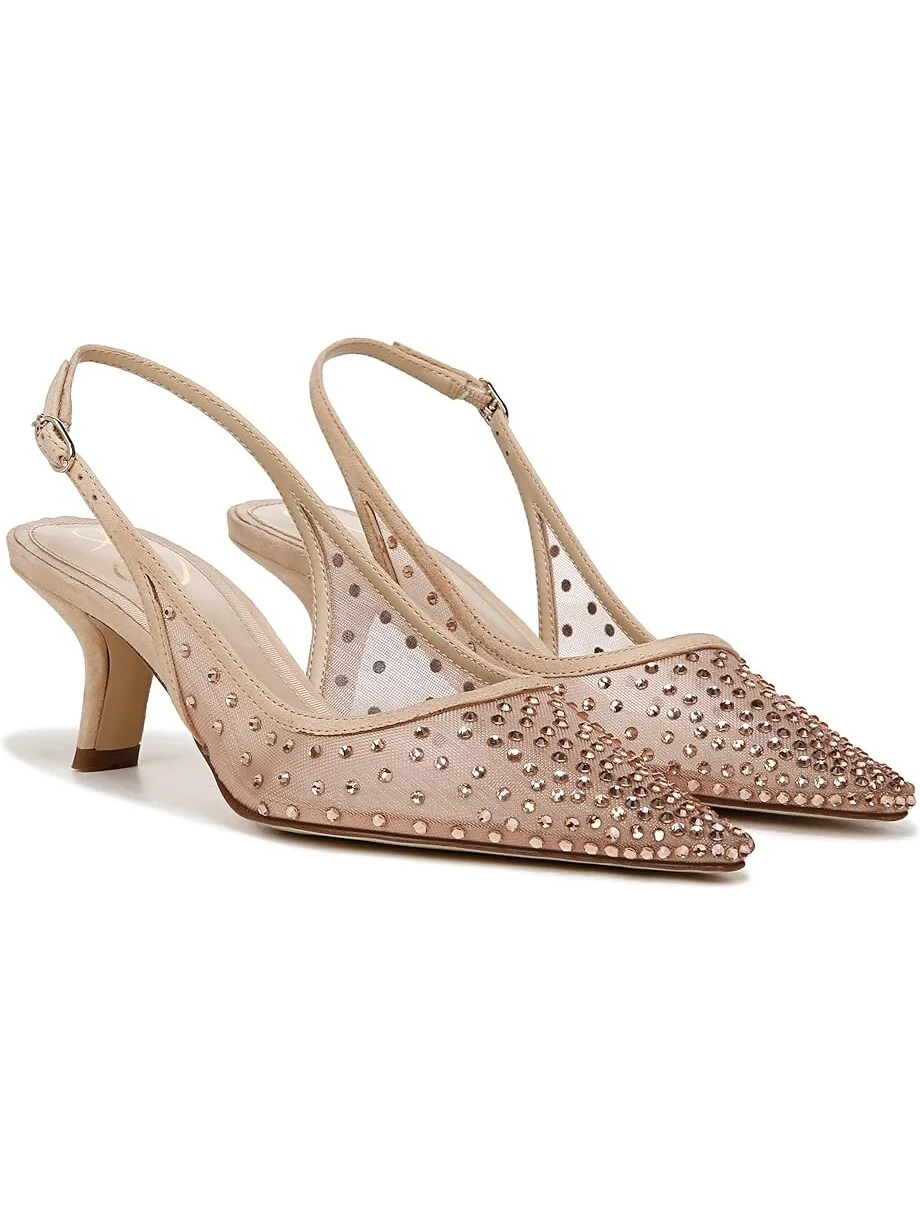 Туфли Sam Edelman Bianka Sling Mesh, цвет Beechwood Glitz Mesh