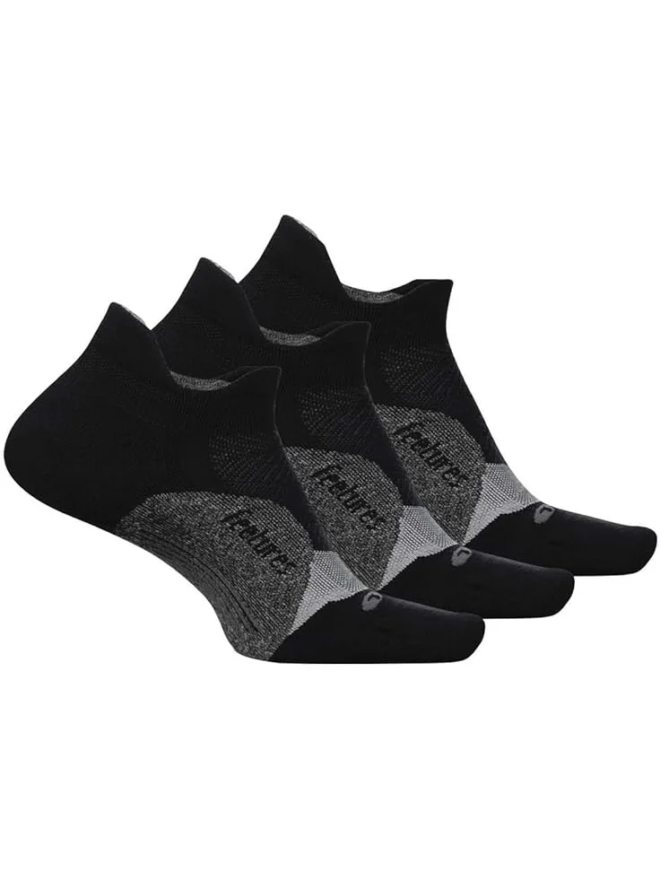 Носки Feetures Elite Light Cushion No Show Tab 3-Pair Pack — черный