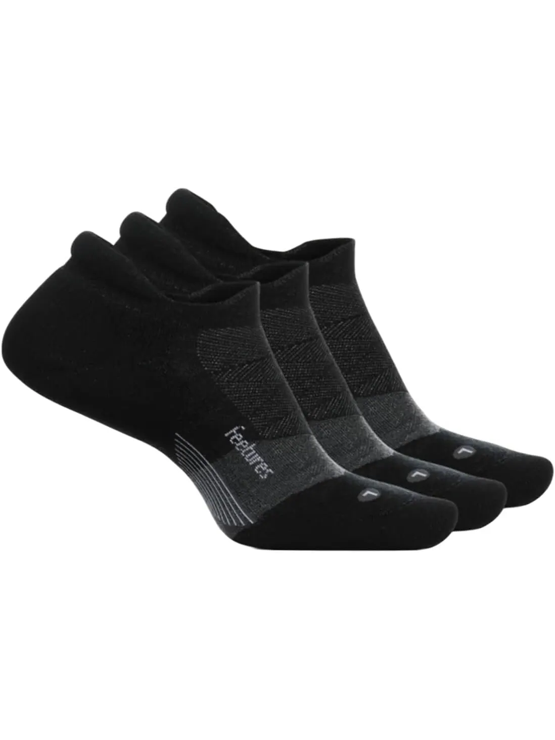 Подушки Merino 10, вкладка «Не показано», упаковка из 3 пар Feetures — изображение 1 из 1, темно-серый
