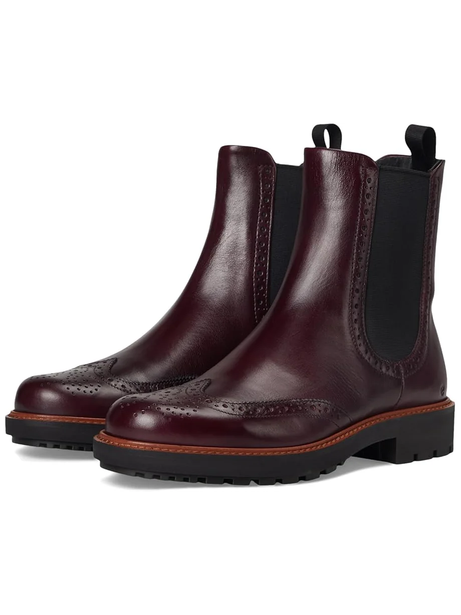 Ботинки ECCO Metropole Oslo Chelsea Wingtip женские, кожаные