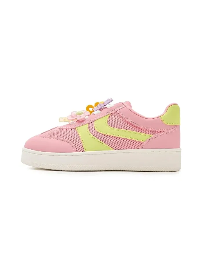 Кроссовки с цветочными подвесками Jerseyc Steve Madden Kids — изображение 4 из 4, розовый