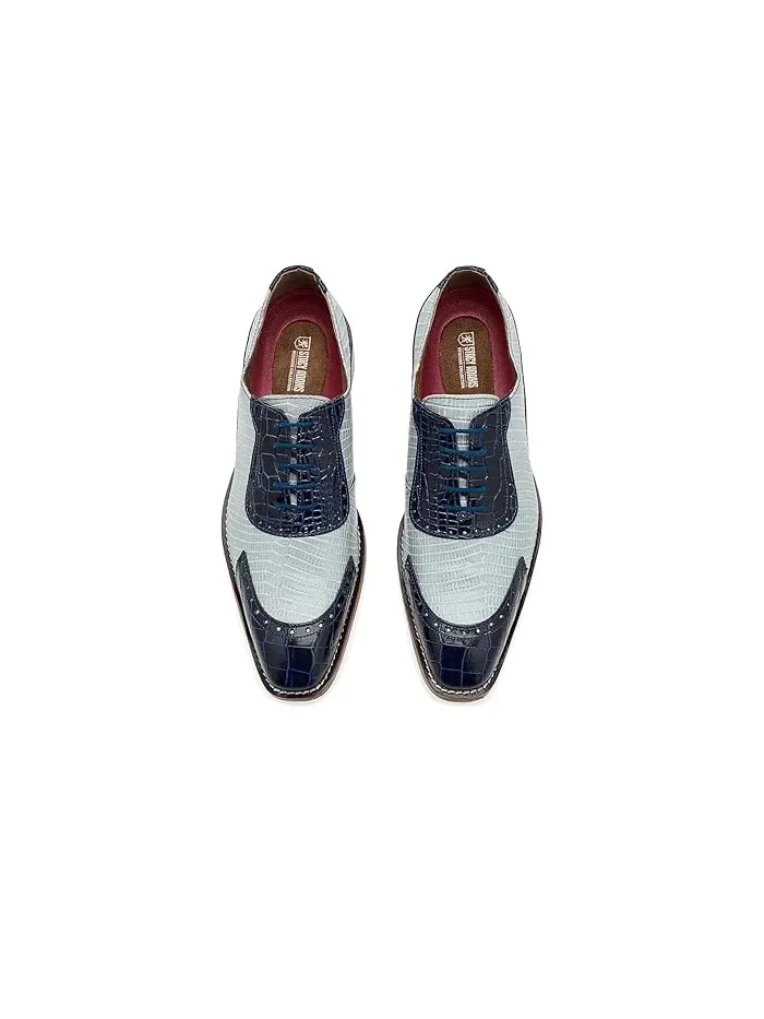 Туфли оксфорды Tarango Modified Cap Toe Stacy Adams — изображение 2 из 4, темный синий мульти