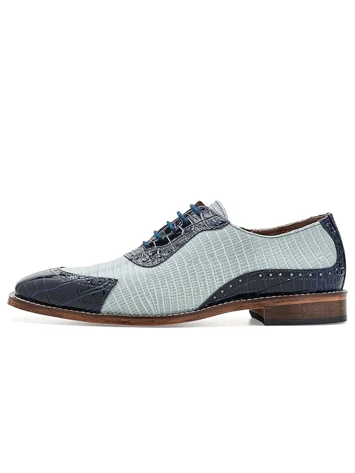 Туфли оксфорды Tarango Modified Cap Toe Stacy Adams — изображение 4 из 4, темный синий мульти