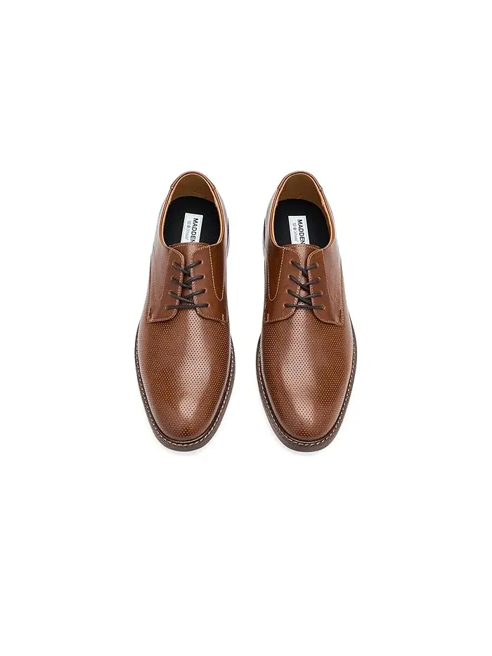 Оксфорды кожаные Maki Steve Madden — изображение 2 из 4, коричневый