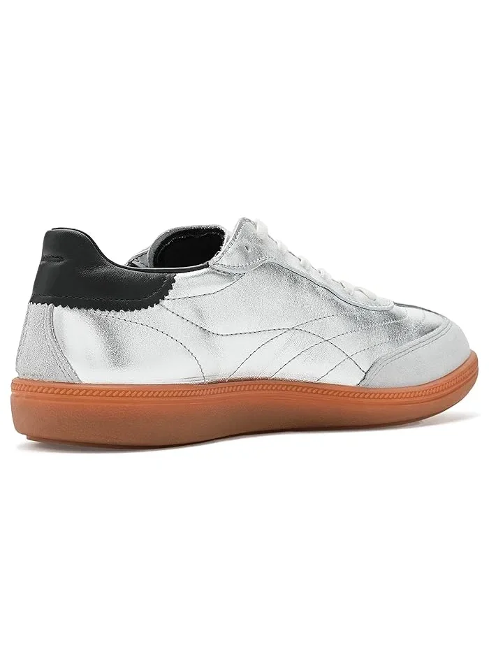 Кроссовки ECCO SOFT 11, вдохновленные гандбольными моделями 90-х — изображение 3 из 4, серебристый/черный
