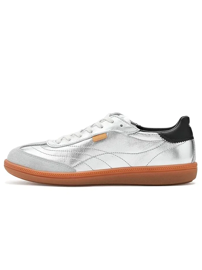 Кроссовки ECCO SOFT 11, вдохновленные гандбольными моделями 90-х — изображение 4 из 4, серебристый/черный
