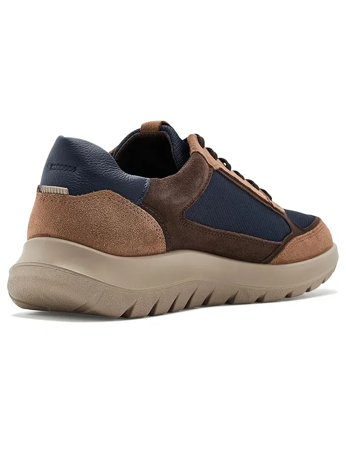 Кроссовки ECCO City Stride Lace-Up, кожаные с текстилем — изображение 3 из 4, коричневый