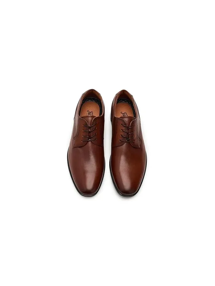 Оксфорды с гладким носком Zaffiro Florsheim — изображение 2 из 4, коричневый