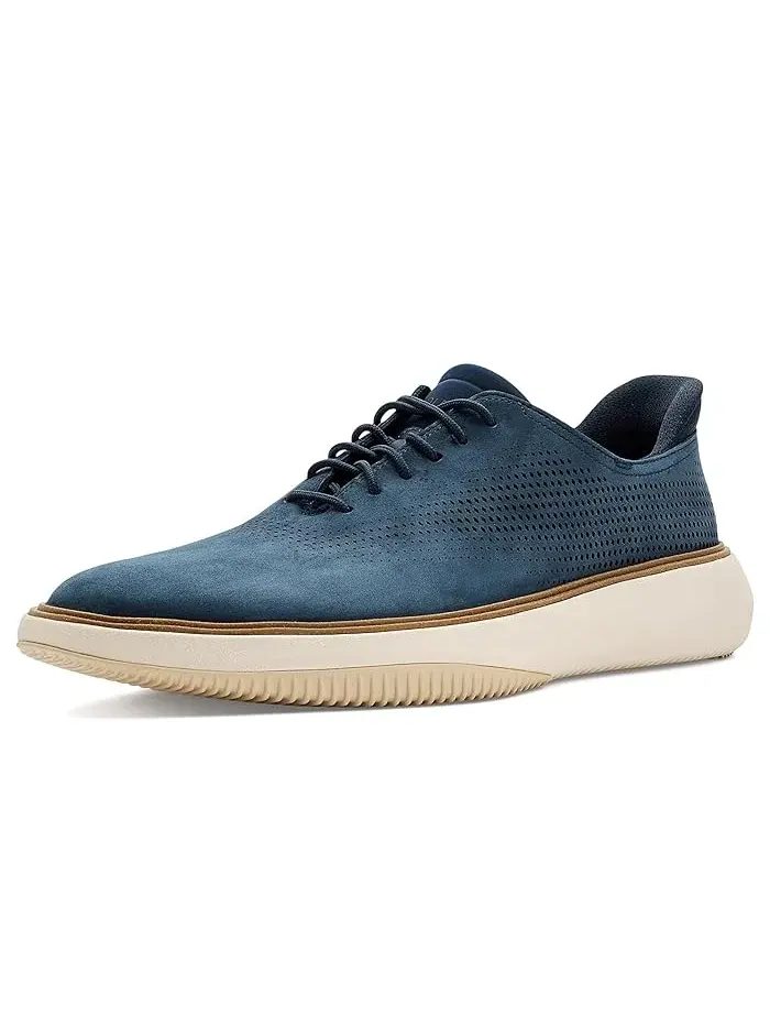Оксфорды laser cut Cole Haan — изображение 1 из 4, темно-синий/натуральный