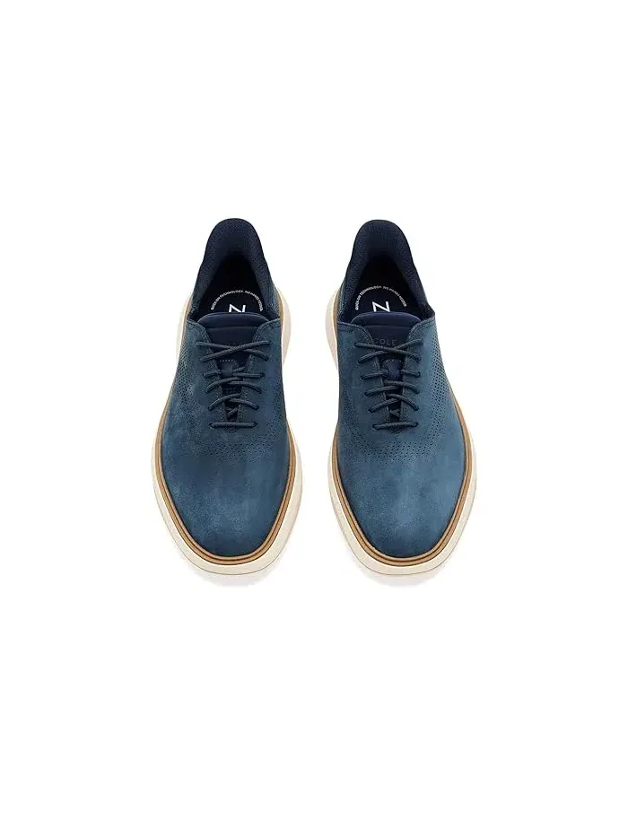 Оксфорды laser cut Cole Haan — изображение 2 из 4, темно-синий/натуральный