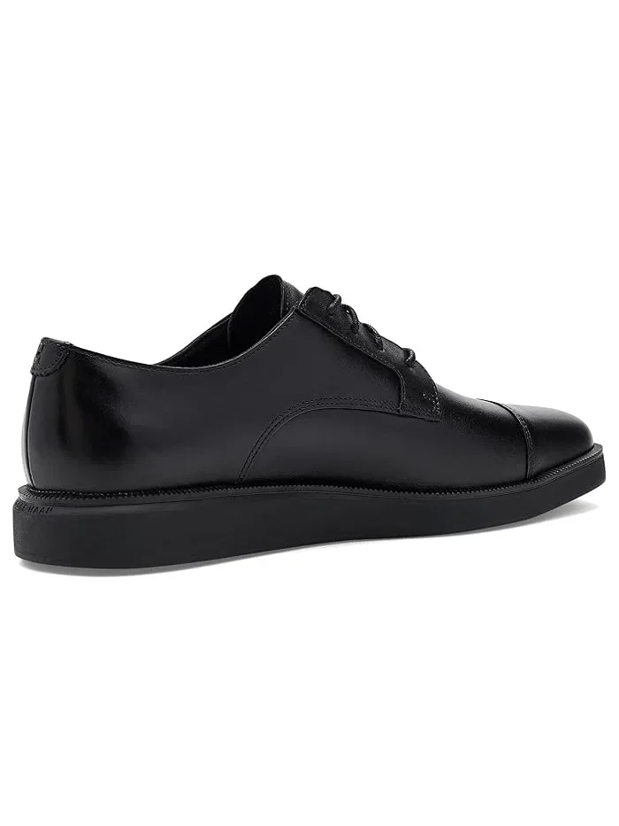 Оксфорды кожаные Davidson Grand Cap Toe Cole Haan — изображение 3 из 4, черный