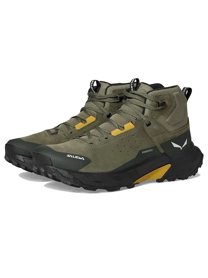 Ботинки для ходьбы Pedroc 2 Leather Mid Ptx SALEWA — зеленый