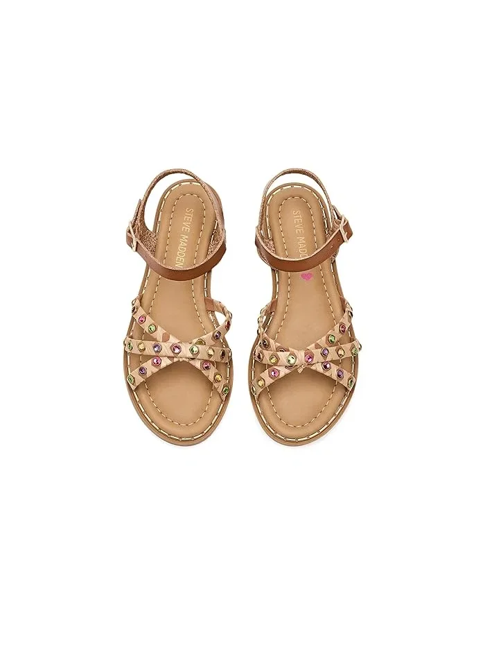 Сандалии с мульти-гемами Steve Madden Kids — изображение 2 из 4, коньячный мульти