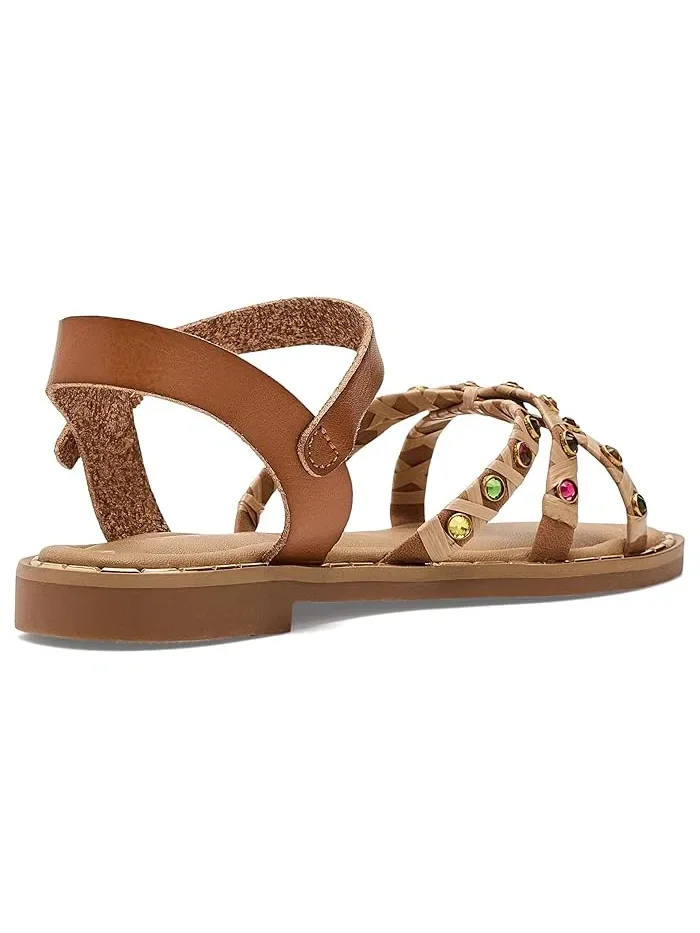 Сандалии с мульти-гемами Steve Madden Kids — изображение 3 из 4, коньячный мульти