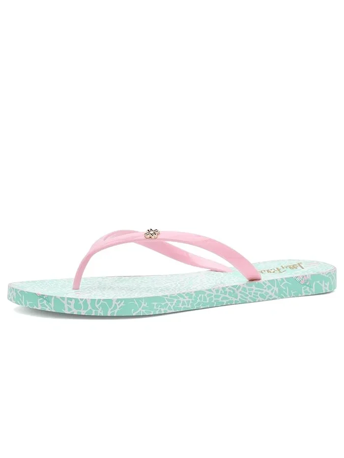 Пляжные шлепанцы Lilly Pulitzer — изображение 1 из 4, мятный