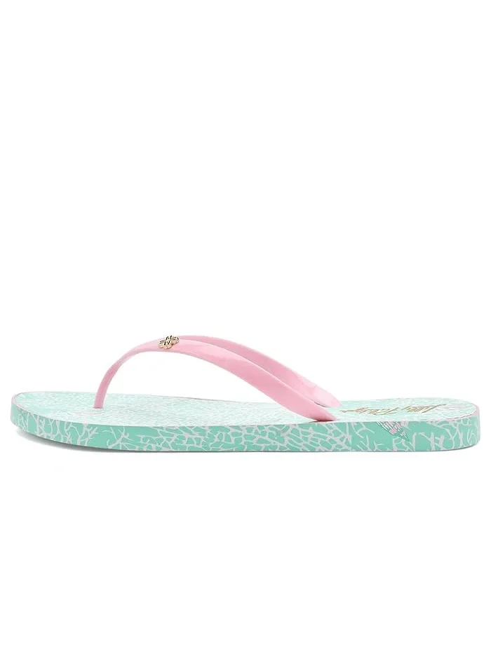Пляжные шлепанцы Lilly Pulitzer — изображение 4 из 4, мятный