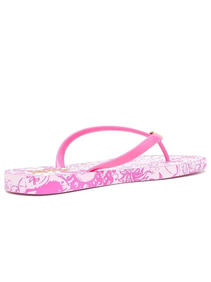 Сандалии Pool Flip-Flops Lilly Pulitzer — изображение 3 из 4, розовый
