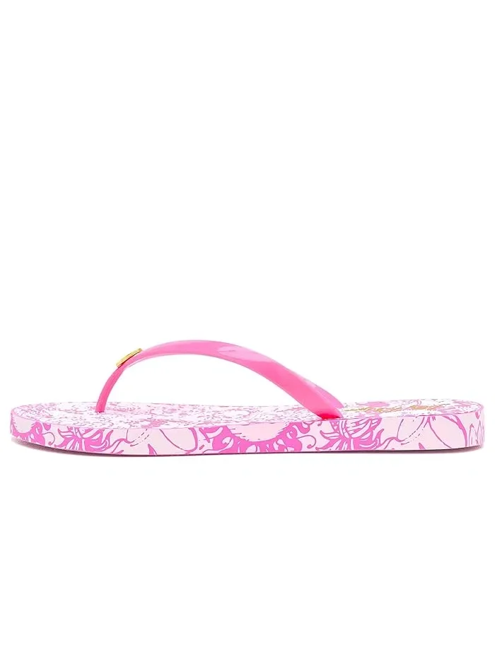 Сандалии Pool Flip-Flops Lilly Pulitzer — изображение 4 из 4, розовый