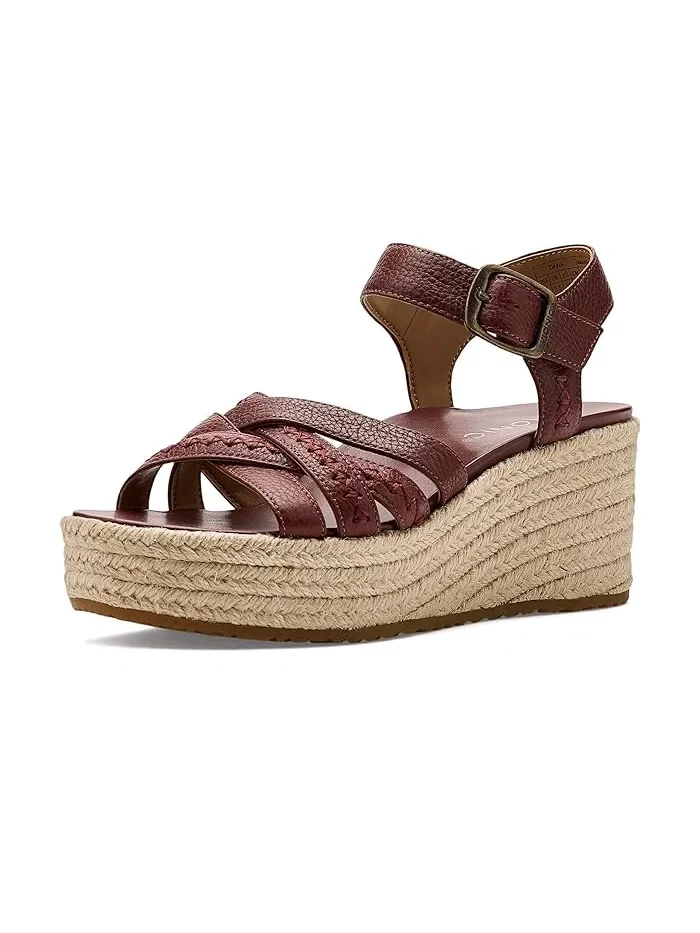 Туфли-эспадрильи на платформе Dana VIONIC, Sable Tumbled Leather