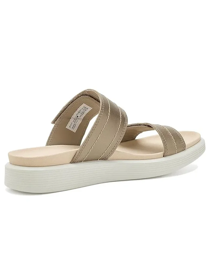 Сандалии ECCO Soft Two Band, с двумя ремешками, Pure Cashmere Metallic — изображение 3 из 4, чистый