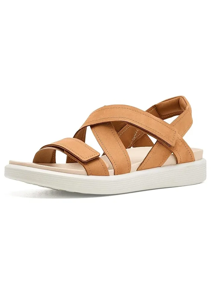 Сандалии ECCO Soft Cross Strap Lion Nubuck