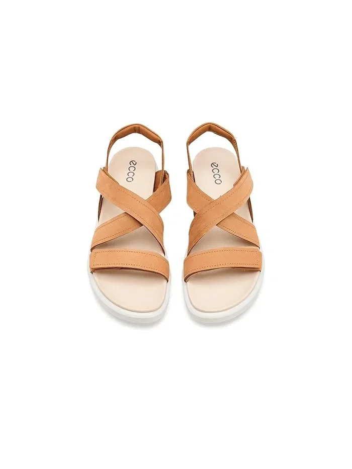 Сандалии ECCO Soft Cross Strap Lion Nubuck — изображение 2 из 4, левёй