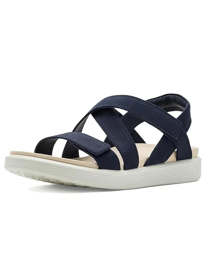 Сандалии ECCO Soft Cross Strap, Marine Nubuck — изображение 1 из 4, морской