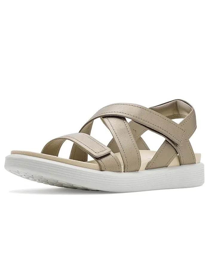 Сандалии ECCO Soft Cross Strap, с ремешками, Pure Cashmere Metallic