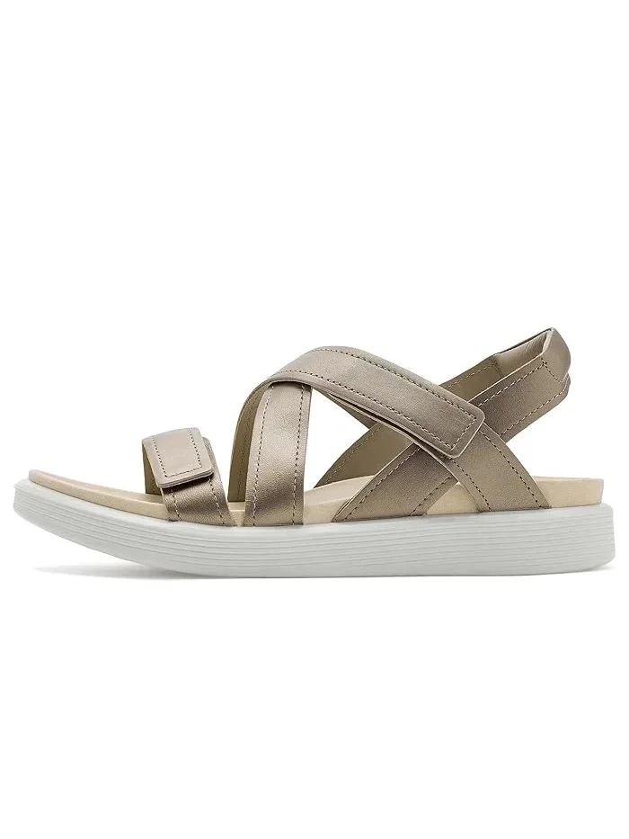 Сандалии ECCO Soft Cross Strap, с ремешками, Pure Cashmere Metallic — изображение 4 из 4, чистый