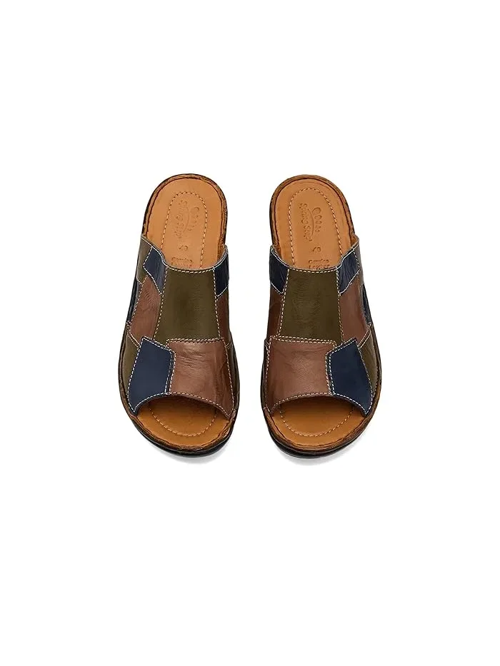 Сандалии с панельным верхом Nivara Spring Step — изображение 2 из 4, оливковый мульти
